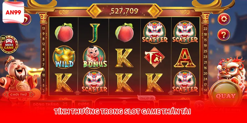 Tính thưởng trong slot game thần tài